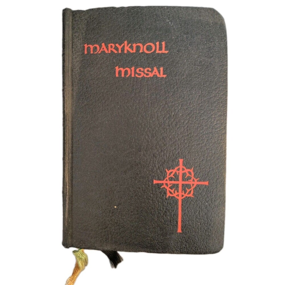 Vintage 1966 Maryknoll Missal Vatican II Catholic Daily Prayer Book Leather